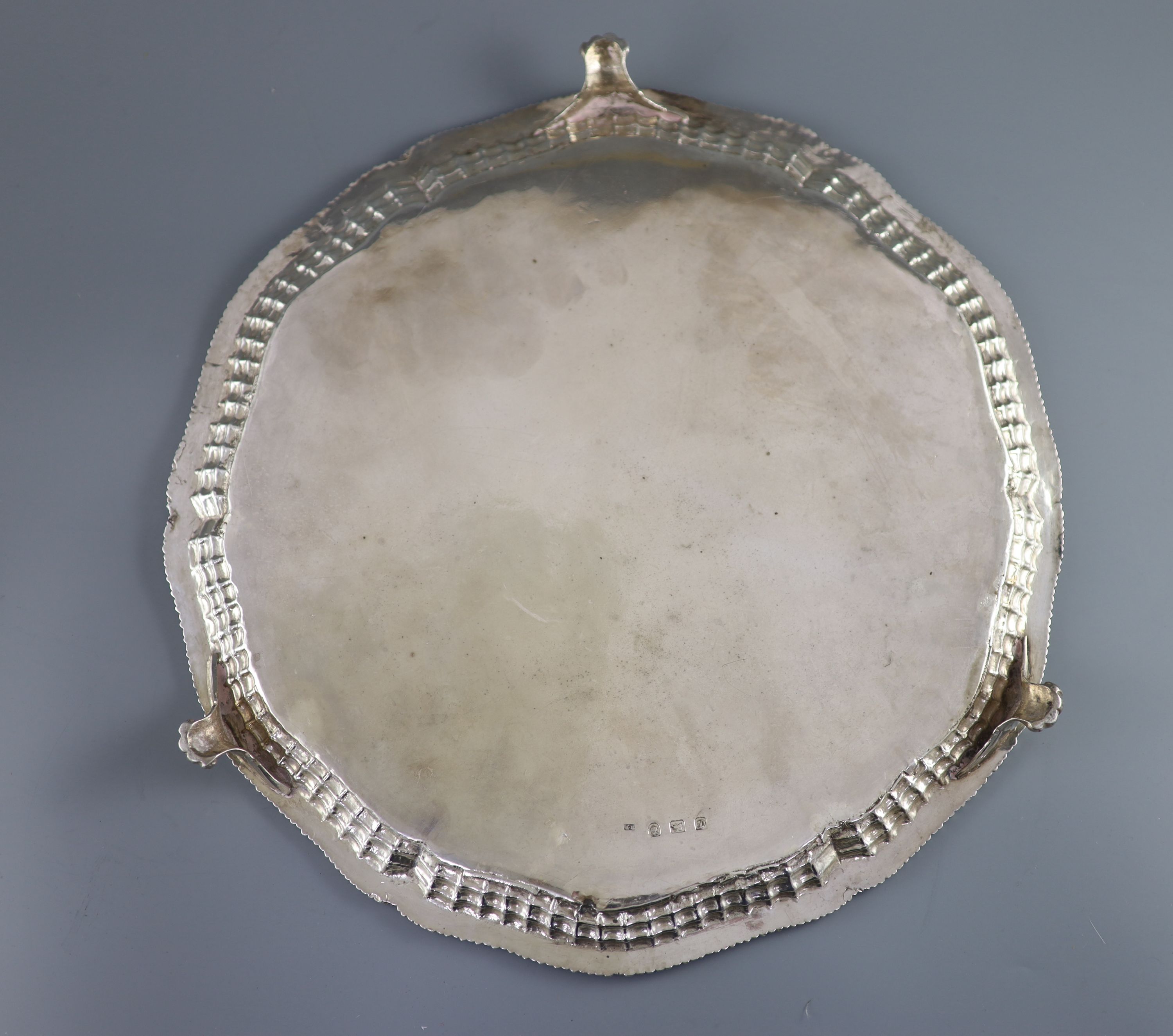 A good early George III silver salver, by Richard Rugg